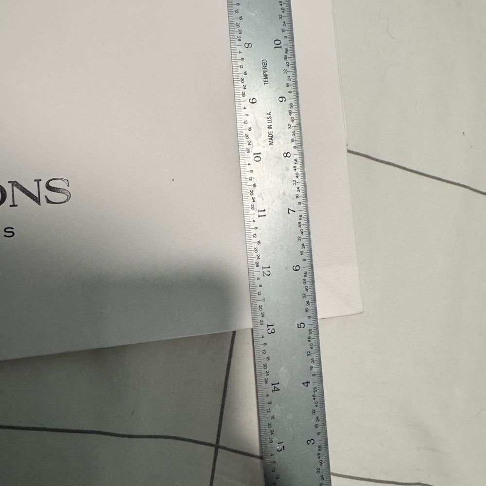 White Four Seasons shopping bag with Black Handles - Picture 4 of 6